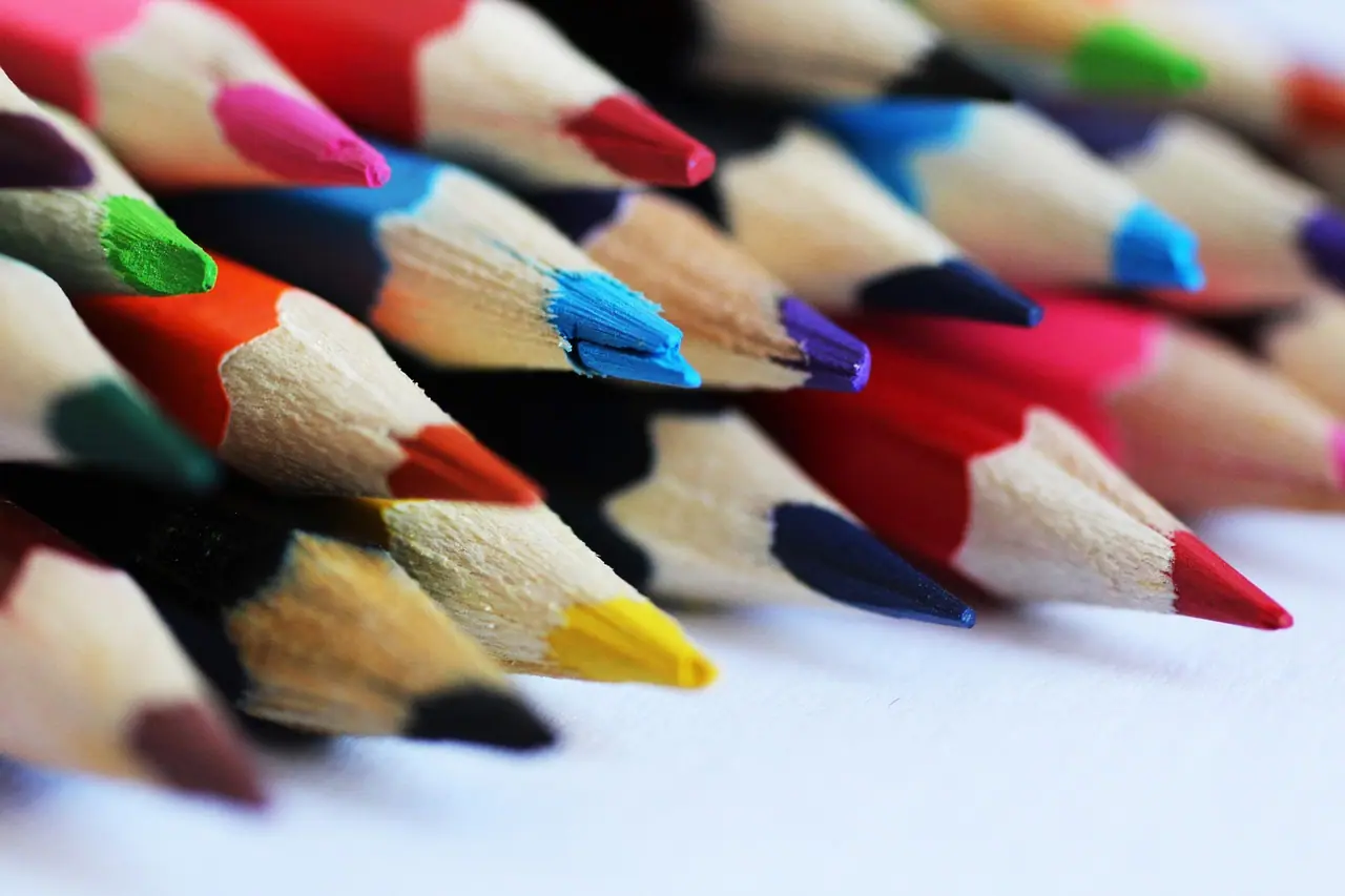 Photograph: color pencils, crayons, colorful