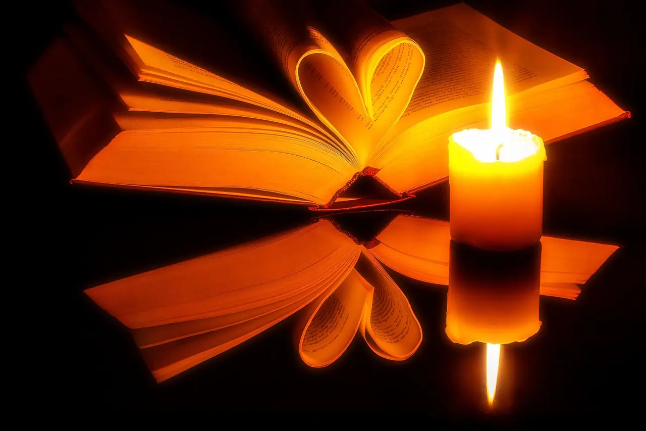 Photograph: a book, pages, open
