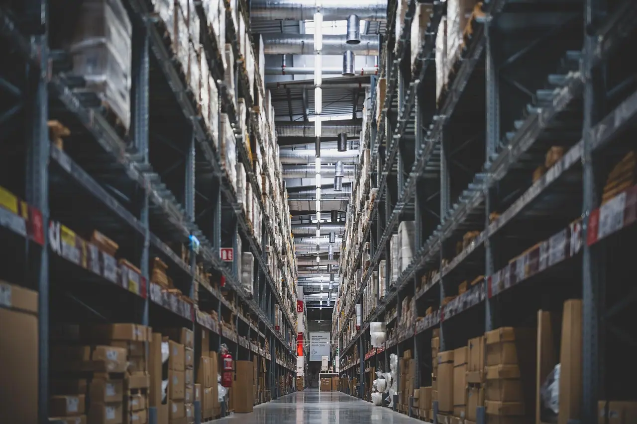 Photograph: store, stacks, shelves