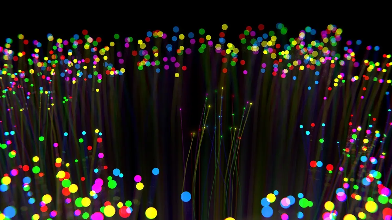 Photograph: fibre, optics, christmas