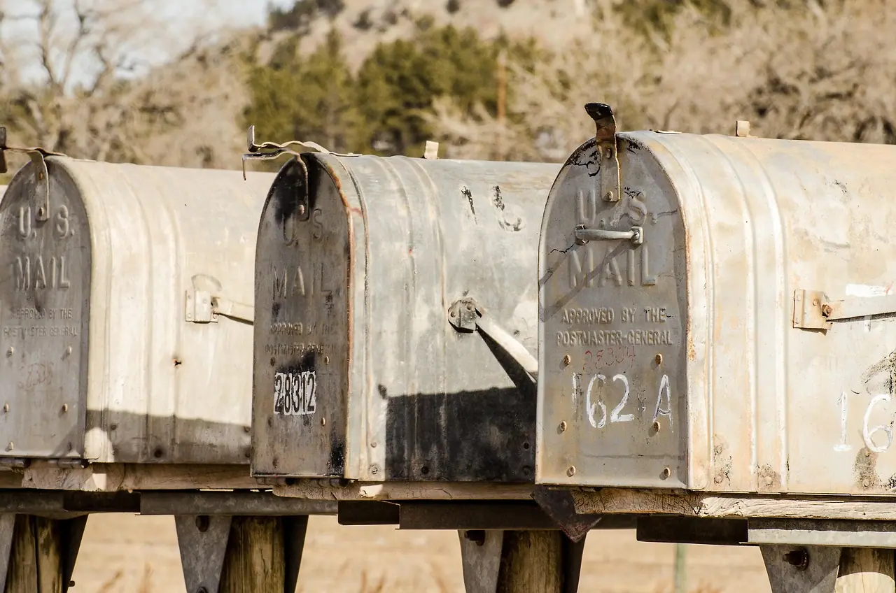 Photograph: mailboxes, mailbox, mail