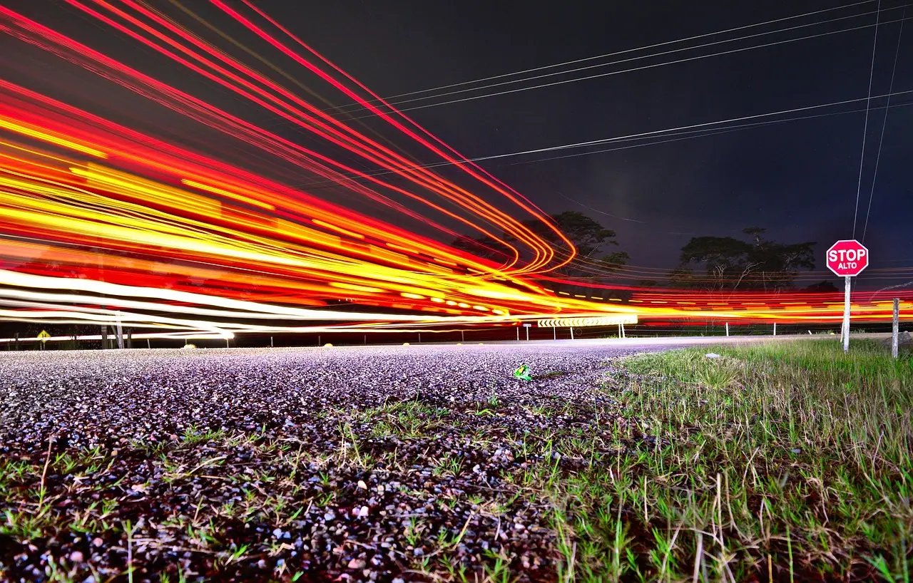 Photograph: traffic, road, long exposure
