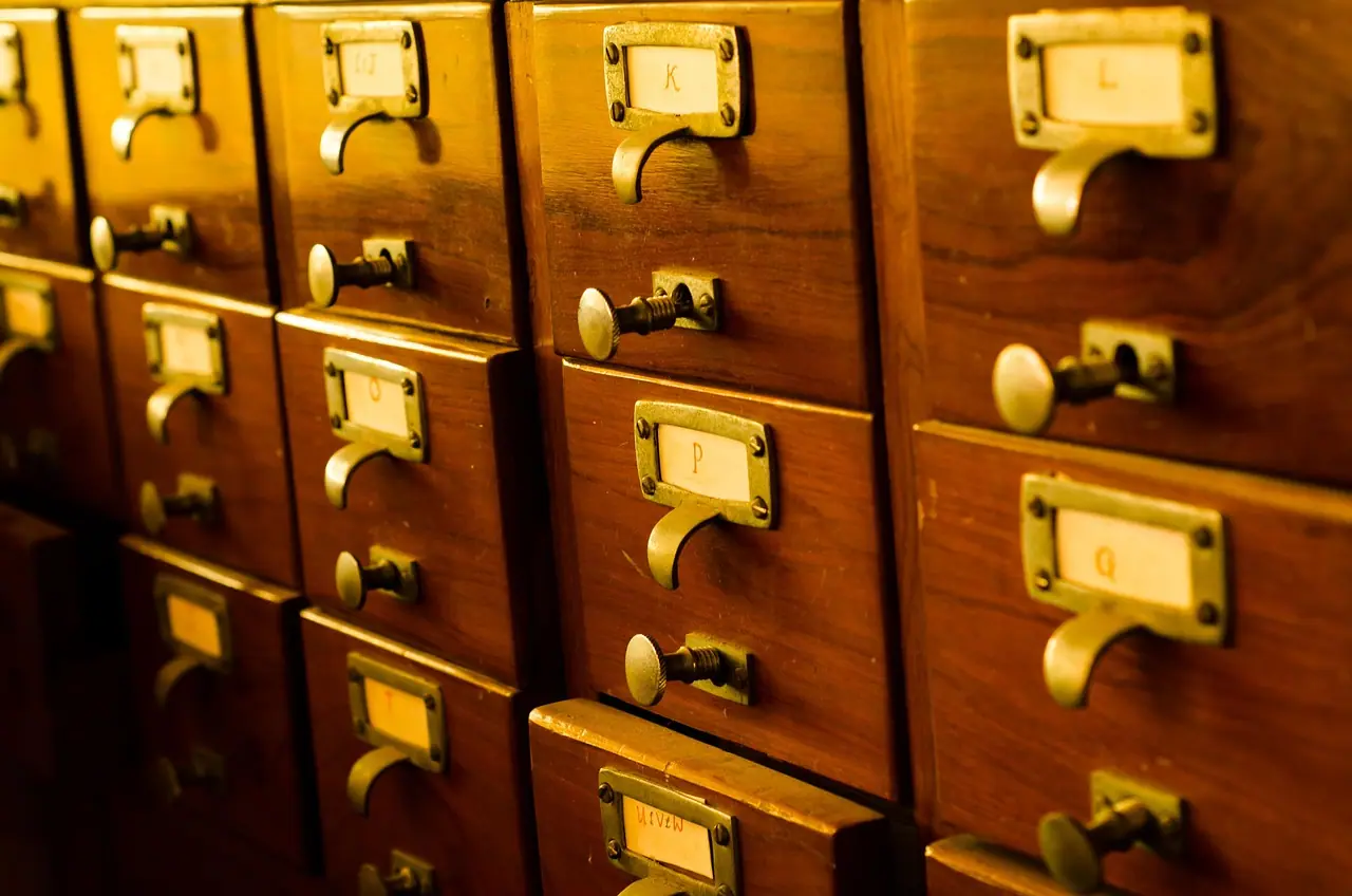 Photograph: cabinet, drawer, wood