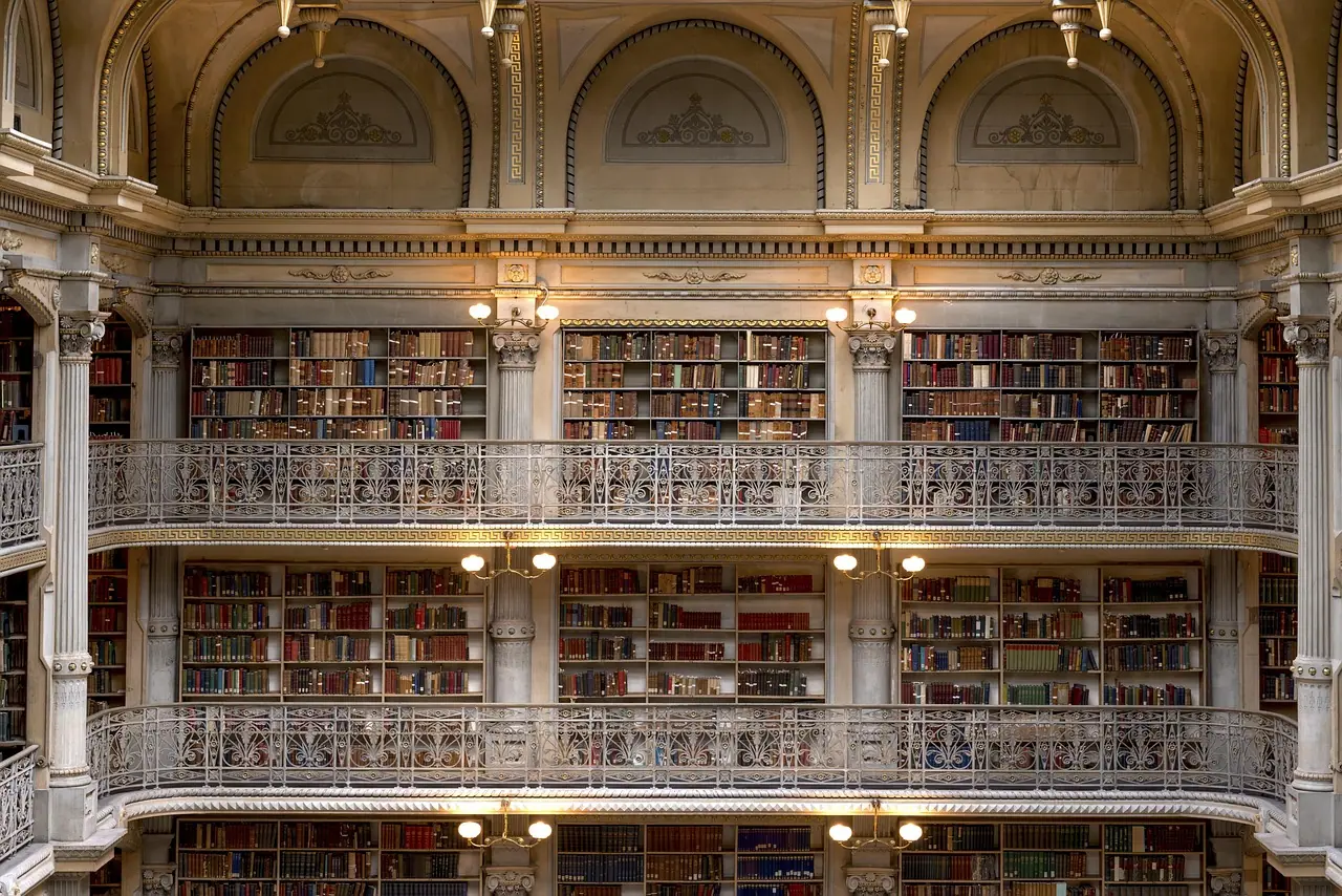 Photograph: george peabody library, peabody institute, baltimore