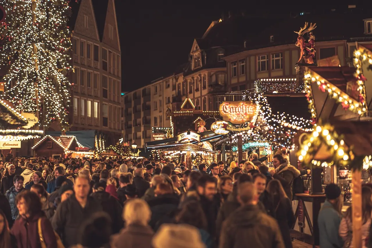 Photograph: christmas market, christmas, frankfurt