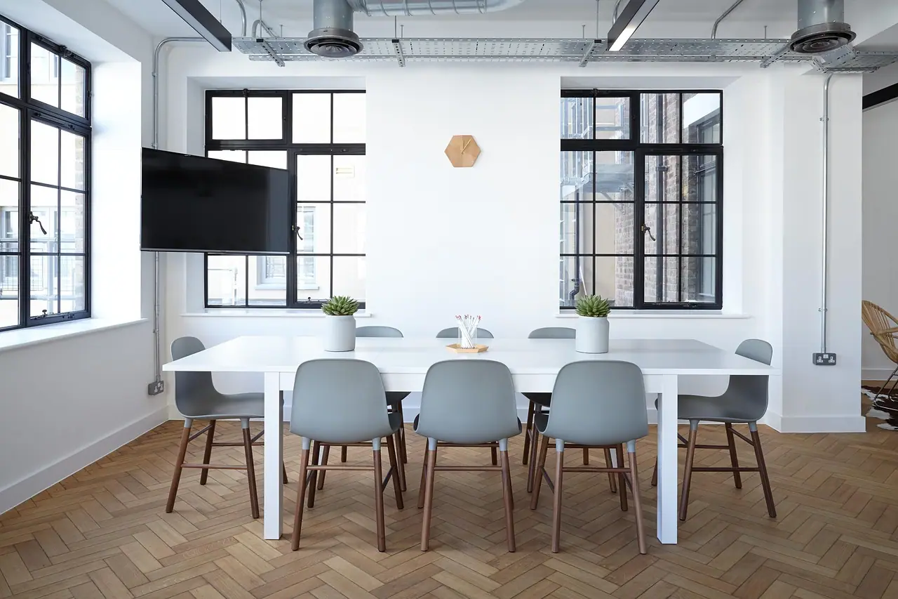 Photograph: chairs, table, contemporary