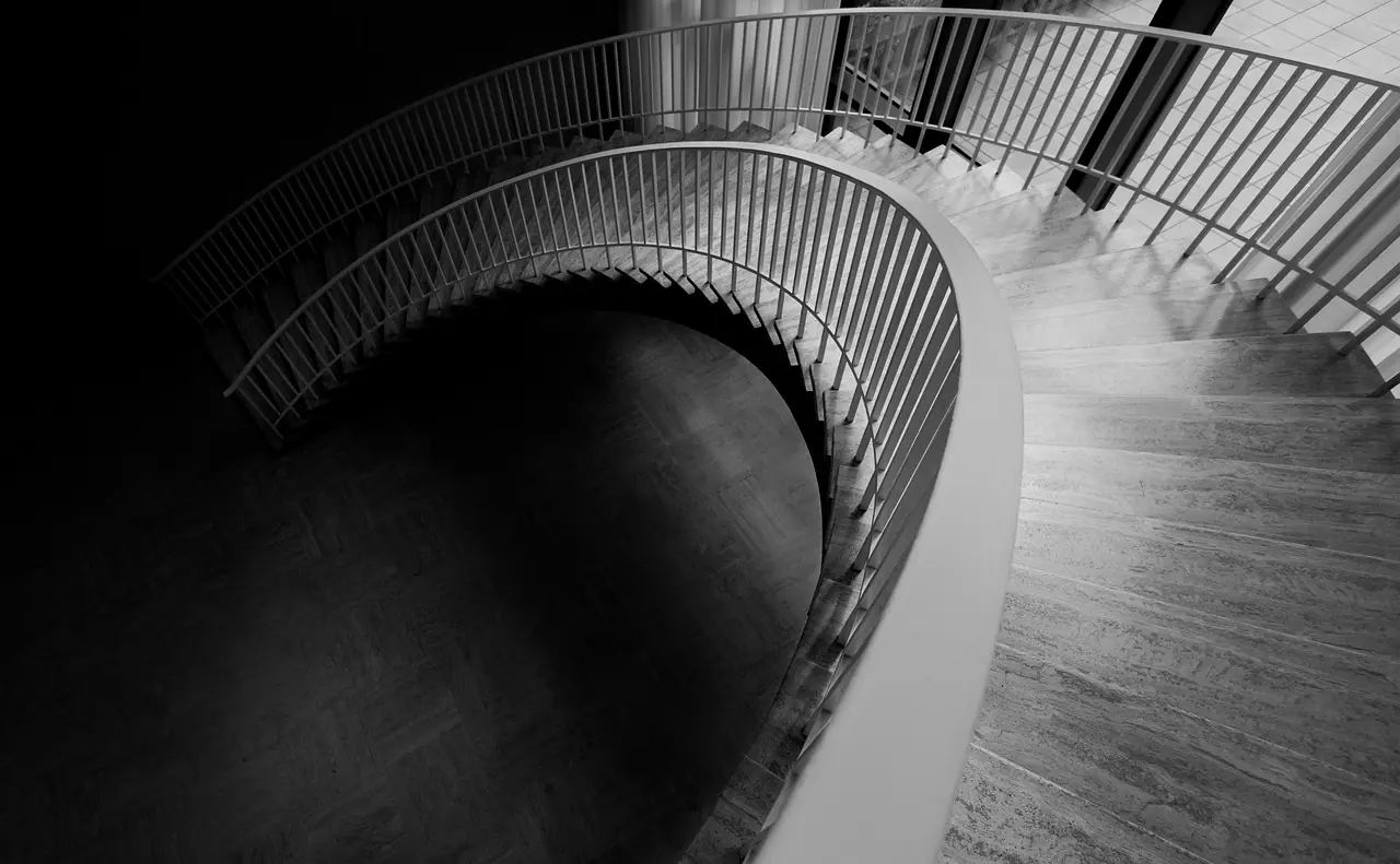 Photograph: stairs, curve, architecture