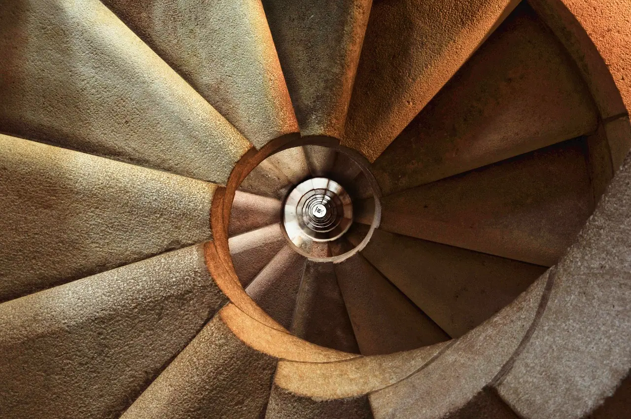 Photograph: staircase, spiral, architecture