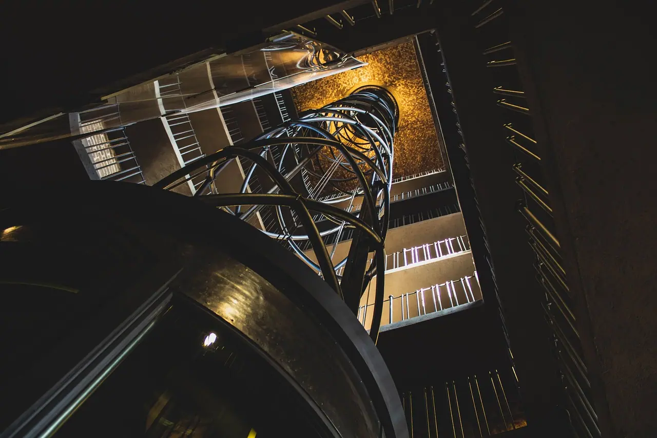 Photograph: architecture, floors, staircase