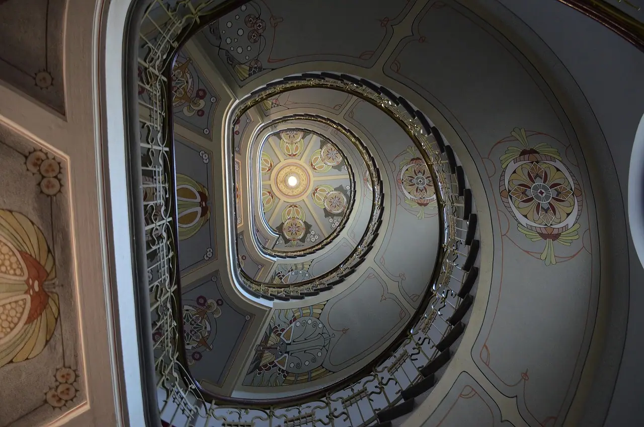 Photograph: stairs, spiral staircase, architecture